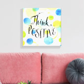 Positief denken canvas afdruk (Insitu (Woonkamer))