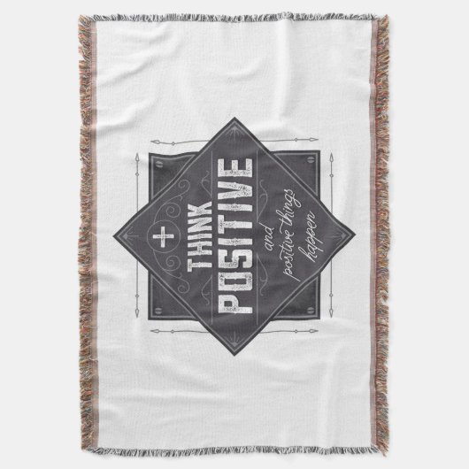 Positief denken deken (Voorkant Verticaal)