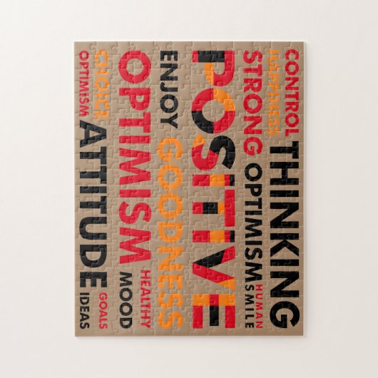 Positief denken en houding legpuzzel (Verticaal)