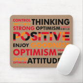 Positief denken en houding muismat (Met muis)