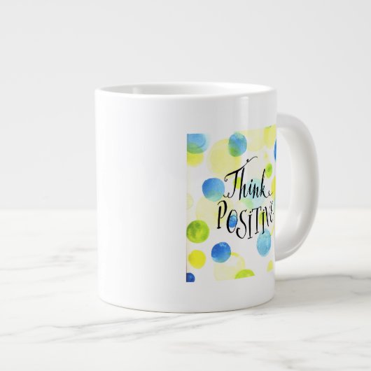 Positief denken grote koffiekop (Voorkant rechts)