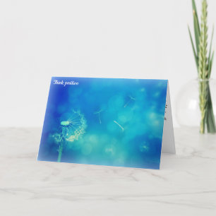 Positief denken kaart