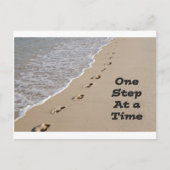 Positief denken met één stap tegelijk briefkaart (Voorkant)