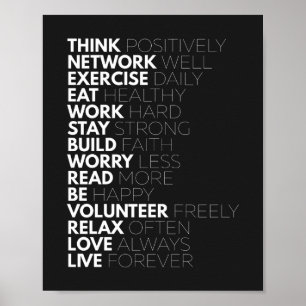 Positief denken   MOTIVATIE POSTER