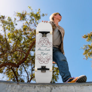 Positief denken persoonlijk skateboard