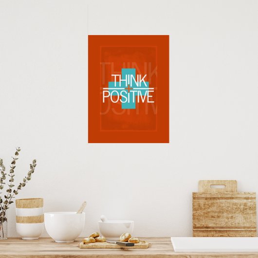 Positief denken poster (Keuken)