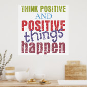 Positief denken poster (Keuken)