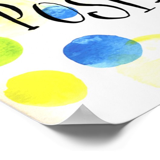 Positief denken poster (Hoek)