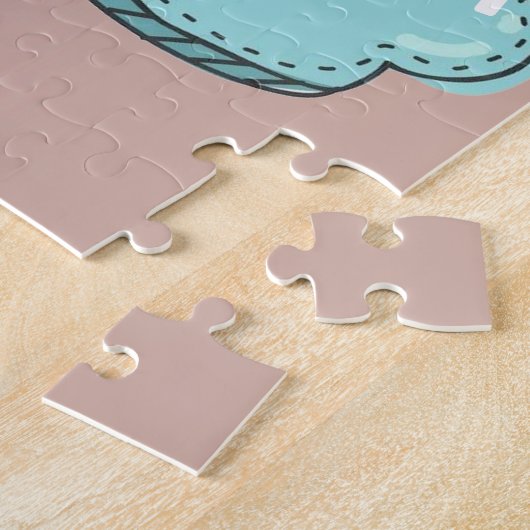 Positief denken puzzel - aangepaste tekst (Zijkant)