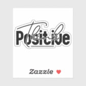 Positief denken sticker (Vel)
