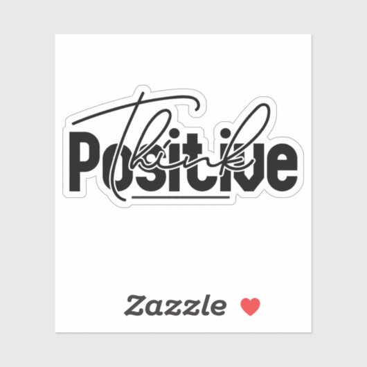 Positief denken sticker (Vel)