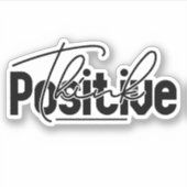 Positief denken sticker (Voorkant)