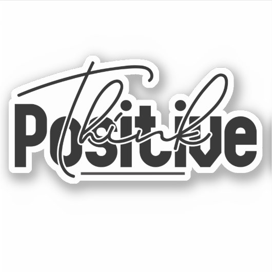 Positief denken sticker (Voorkant)