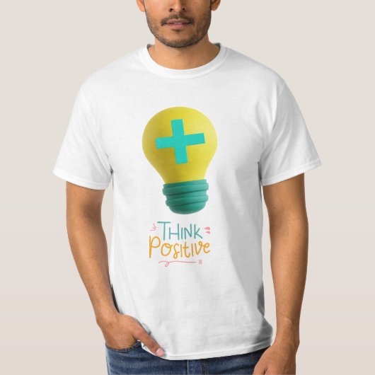 Positief denken t-shirt (Voorkant)