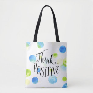 Positief denken tote bag