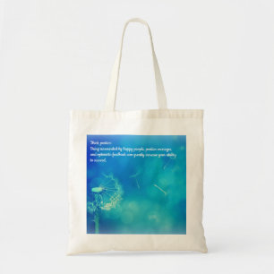 Positief denken tote bag