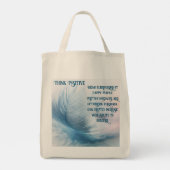 Positief denken tote bag (Achterkant)