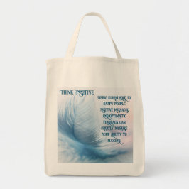 Positief denken tote bag