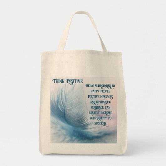 Positief denken tote bag (Voorkant)