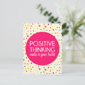 Positief denkend Citaat Briefkaart (Staand voorkant)