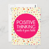 Positief denkend Citaat Briefkaart (Voorkant / Achterkant)