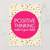Positief denkend Citaat Briefkaart (Voorkant)