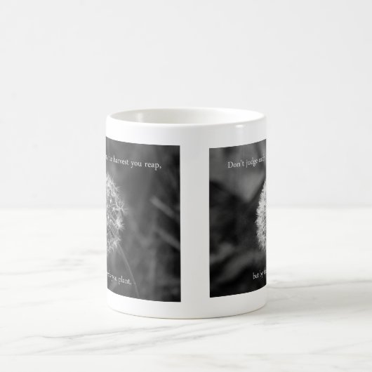 Positief denkend Gezegde met Dandelion Koffiemok (Center)