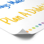 Positief denkend Poster klaslokaal (Hoek)