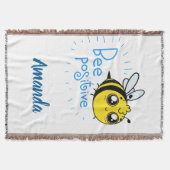 Positief denkende bijen positieve stolling deken (Voorkant)