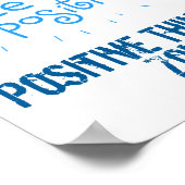 Positief denkende bijen positieve stolling poster (Hoek)