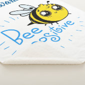 Positief denkende bijen positieve stolling sherpa deken (3/4)