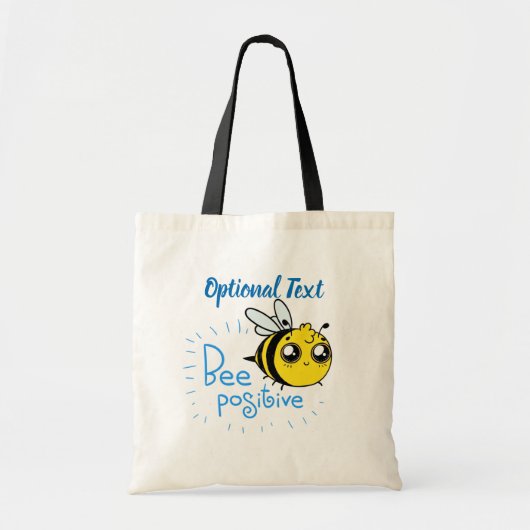 Positief denkende bijen positieve stolling tote bag (Voorkant)