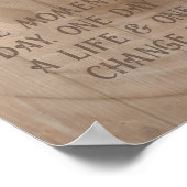 Positief denkkende boeddhistische Gezegde Poster (Hoek)