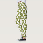 Positief en negatief Olijfgroen Leggings (Links)