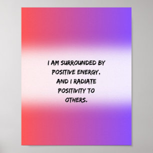 positief energie - Motivatie Quote Poster