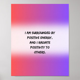 positief energie - Motivatie Quote Poster