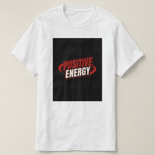 Positief energie ontwerp. t-shirt (Design voorkant)
