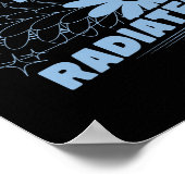 Positief, energie straalt positief citaat inspirat poster (Hoek)