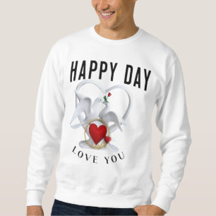 Positief energieontwerp – HappyDay Sunburst Logo Trui
