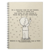 Positief geblesseerd notitieboek (Voorkant)