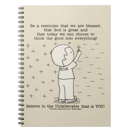 Positief geblesseerd notitieboek (Voorkant)