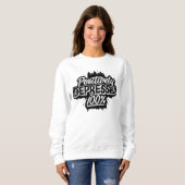 Positief gedeprimeerd Sweatshirt White T-Shirt (Voorkant volledig)