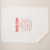 Positief gedicht sherpa deken (Voorkant (horizontaal))