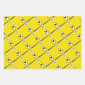 Positief geel inpakpapier vel (Voorkant 2)