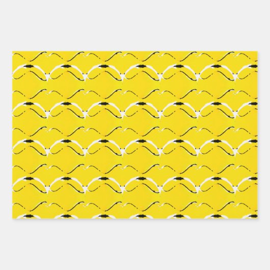 Positief geel inpakpapier vel (Voorkant)