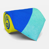 Positief gele vibes - minimalistisch Stropdas (Opgerold)