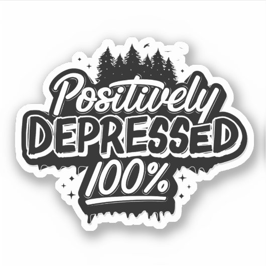 Positief geperste vinylsticker sticker (Voorkant)