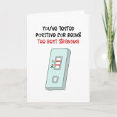 Positief Getest Als Beste Oma Feestdagen Kaart (Voorkant)