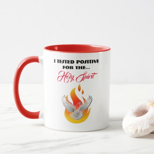 "POSITIEF GETEST" Mok (Met donut)