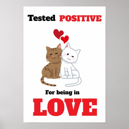POSITIEF GETEST VOOR VERLIEFD POSTER (Voorkant)